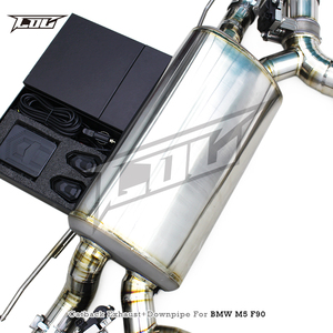 Système d'échappement BSK Valvetronic pour BMW M5 F90 4.4T 2018-2023 SUS304 Free Flow Header Downpipe Titanium Catback avec <span class=keywords><strong>kit</strong></span> de contrôle - Product Image 4