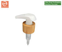 Bomba Dosificadora de Loción de Bambú de Alta Calidad 18/410 20/410 24/410 28/410, Tapa de Bomba para Loción, Pulverizador de Niebla para Botellas de Cosméticos
