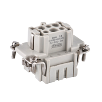 Connecteur Rectangulaire Robuste Étanche IP65 (Mâle/Femelle) Toutes Tailles pour l'Industrie de l'Énergie Solaire et Éolienne
