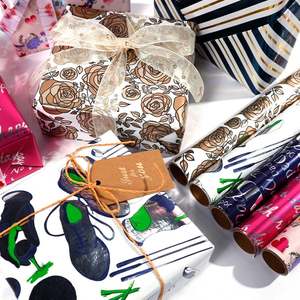 Wholesale 80g Mother's Day Metallic <b>Paper</b> <b>Tissue</b> 43*300cm Gift Luxury Custom Packaging <b>Wrapping</b> <b>Paper</b> Roll - Product Image 3