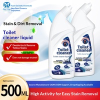 Agent nettoyant détartrant moussant pour toilettes et carrelages de salle de bain, parfum floral préféré, 500 ml, élimine les taches