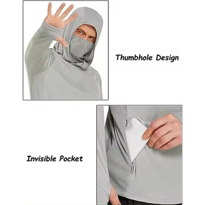 Tùy Chỉnh Bán Buôn Dài Tay Áo Hiệu Suất Áo Sơ Mi Chống Uv Câu Cá Mặc UPF 50 Câu Cá Áo Sơ Mi Mặt Trời Quần Áo Bảo Vệ - Product Image 3