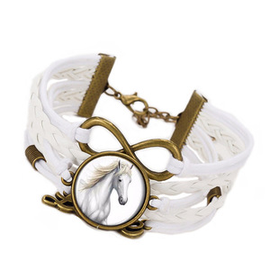 Su misura sublimazione in pelle artigianato intrecciato braccialetto in metallo braccialetto con regolabile per regali da <span class=keywords><strong>donna</strong></span> - Product Image 3