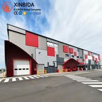 Entrepôt d'atelier métallique, entrepôt préfabriqué en acier certifié CE CWB avec bureau intégré