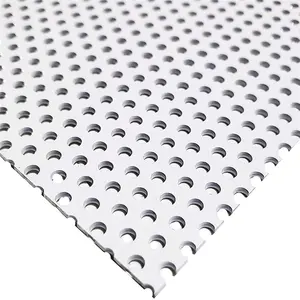 Decorative Architecture perforated metal mesh 12.7mm Staggered Centers No Treatment aluminium perforated sheet metal