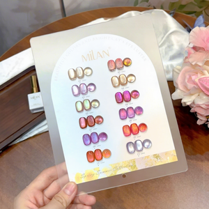ชุดยาทาเล็บเจลสีสันสดใส 12 สี ปลอดสารพิษ ยี่ห้อ <span class=keywords><strong>Milan</strong></span> Designer ขายดี พร้อมลูกปัดแก้ว แต่งเล็บแบบตาแมว สำหรับมืออาชีพ ขายส่ง - Product Image 4