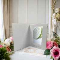 El Mejor Regalo, Álbum de Vídeo en Lino, Invitaciones de Boda, Tarjeta de Invitación de Boda, Caja de 7 Pulgadas con Pantalla LCD HD y Reproductor MP4