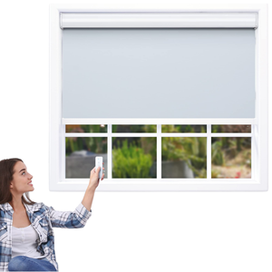 Latest Motorized Blackout Bluetooth Built-In External Solar Windows Blinds Compatible Alexa Electric <b>Remote</b> <b>Control</b> Roller - Product Image 1