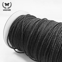 Cordes personnalisées en Dyneema UHMWPE 2,2 mm, cordes de pêche, cordes de retenue, cordes de maintien |   Corde torsadée à 3 brins |   Haute résistance, faible élasticité