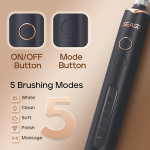 <span class=keywords><strong>SEAGO</strong></span> SG2603 fabricante al por mayor 8 cabezales redondos 5 modos limpio inteligente recargable giratorio viaje cepillo de dientes eléctrico - Product Image 4