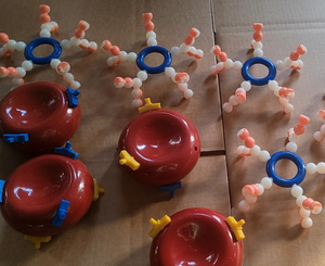 Modelo de demostración de tipo de <span class=keywords><strong>sangre</strong></span> ABO (10 piezas) Simulador de grupo sanguíneo de ciencia médica Equipo de asistencia educativa Enseñanza - Product Image 4