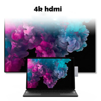 Hub USB C double avec 2 USB 3.0 HDTV SD TF Card Reader Type C Dock 6-en-1 Multi-Function pour Surface Pro 8 9 10