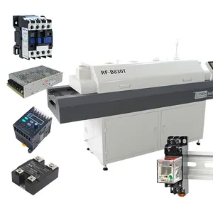 Benchtop Pasta Solder Hotair Murah, Oven Reflow Udara Panas Ir Besar, Penyolderan Pcb Otomatis, Pemanasan 8 Zona