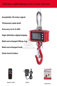 <span class=keywords><strong>Salter</strong></span> de fundición a presión de aluminio profesional 500kg 1000kg Escala de grúa electrónica digital colgante - Product Image 3