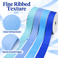 Ruban en cordon texturé côtelé multi-usages, couleur unie, durable, pour l'étiquetage des accessoires vestimentaires