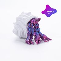 Model Cangkang Kepiting Berartikulasi Cetak 3D dengan Sendi yang Dapat Digerakkan, Ornamen Kreatif Keren untuk Meja, Dekorasi Ruangan Rumah yang Menyenangkan, Kerajinan Seni