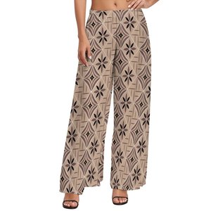 Pantalon Palazzo à imprimé Tribal polynésien, taille haute, ample, jambes larges, Long, <span class=keywords><strong>Melanesia</strong></span>, surdimensionné, pour femmes, nouvelle collection - Product Image 3