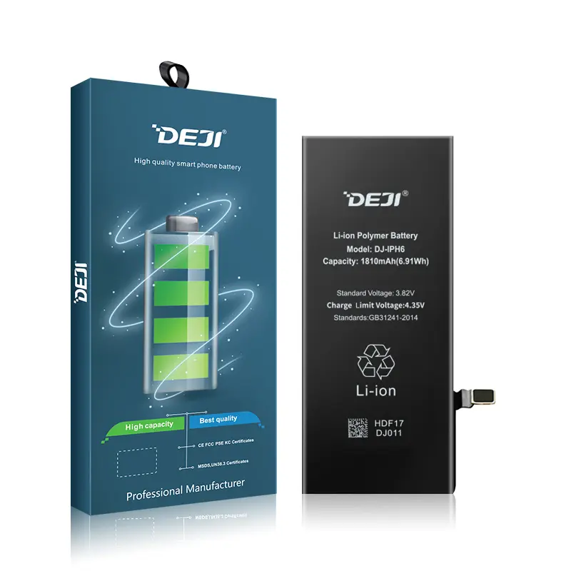 Lithium ion Mobile Phone Battery for iPhone Original 4 4s 5 5s 6 6s 6plus 7 8 plus X battery