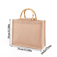 Sac fourre-tout long en jute naturel avec logo personnalisé BAIGE - Sac à vin réutilisable écologique 15 pouces en lin bio, emballage PP, vente en gros OEM/ODM