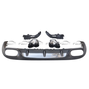 ดิฟฟิวเซอร์กันชนหลังสำหรับ Mercedes Benz C238 E53 E63s พร้อมครีบสปอยเลอร์และปลายท่อไอเสีย - Product Image 1