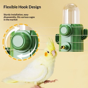 Kandang Burung Parrot Canary dengan Mangkuk Air Otomatis dan Tempat Makan Hewan Peliharaan Kecil Desain Jarum - Product Image 1