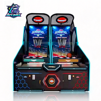 Machine de jeu d'arcade de basket-ball de rue commerciale à monnayeur, 2 joueurs, écran LCD 65 pouces, en métal, pour centre de jeux