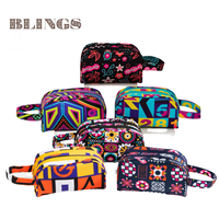 Bolsa de Viaje Oxford con Logotipo Colorido, Bolsa de Almacenamiento Impermeable de Gran Capacidad, Bolsa de Aseo para Mujer, Organizador de Maquillaje, Bolsa de Cosméticos