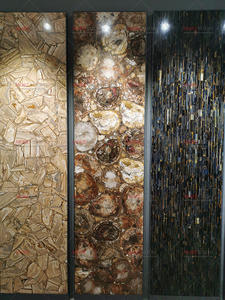 Saydam polikrom yarı değerli taş doğal akik levha - Product Image 4