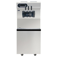 Machine à crème glacée 25-28L/H, 3 saveurs, pour la fabrication de glaces molles, Dondurma Makinesi, Maquina De Helado, machine à crème glacée commerciale