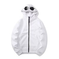 HO Sweat à capuche unisexe décontracté de style streetwear, à manches longues, entièrement zippé, vierge, patchwork, avec capuche ronde, personnalisable avec logo