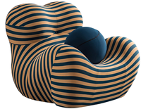 Fauteuil Canapé Moderne de Haute Qualité, Confortable, sans Structure, en Tissu à Forme Carrée Compresse. Comprend un Repose-pieds et une Expédition Pratique.