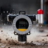 Detector de Gas Fijo para Oxígeno O2 0-30%VOL, a Prueba de Explosiones, Certificado ATEX CE Ex d, con Alarma Sonora y Luminosa DR800