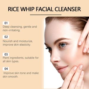 <span class=keywords><strong>Limpiador</strong></span> Facial Coreano de Arroz, <span class=keywords><strong>Limpiador</strong></span> Suave con Espuma, Controla la Grasa, Nutre la Piel, Limpia los Poros, para Todo Tipo de Piel - Product Image 5