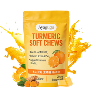 Formule OEM Soutien Quotidien au Bien-être Saveur Naturelle Sans Gluten Curcuma Bouchées Tendres Faciles à Mâcher Complément Alimentaire pour Adultes - Product Image 1