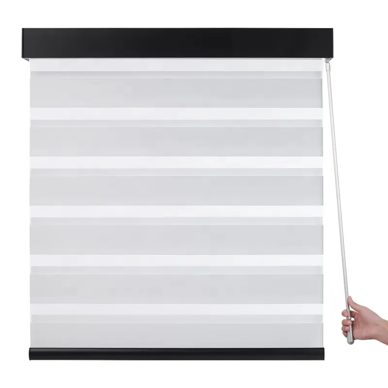 Wand control spring Cordless Zebra Blinds For Window Zebra Shades cordless blind Persianas manual roller blinds for windows