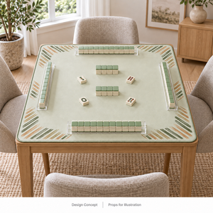 Tappetino per Mahjong Yugaland Morbido Imbottito in Gomma Inodore Lavabile Resistente allo Sporco Antiscivolo 800*800mm 3mm per Tavolo da Gioco - Product Image 1