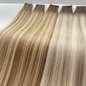 Extensiones de <span class=keywords><strong>Cabello</strong></span> Humano Remy Ruso de Doble Trama Balayage Invisible Genius Weft, Alineadas con la Cutícula, Se Pueden Cortar, Venta al Por Mayor - Product Image 2