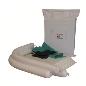 Ttake <b>Kit</b> Oil Spill Response <b>Kit</b> Portable With Gloves And Absorbent Pads For Quick Cleanup - Product Image 2