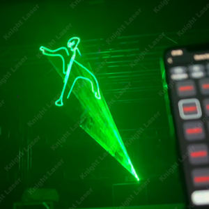 Laser d'animation RVB 3 <span class=keywords><strong>Watts</strong></span> Knight pour mini-club DJ, éclairage couleur pleine gamme contrôlable par application - Product Image 6