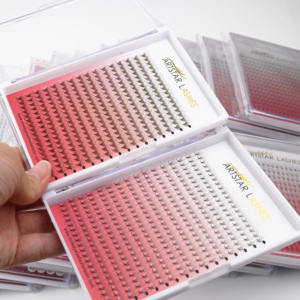 Pestañas Artísticas Pre-fabricadas Artstar a Precio de Fábrica, Logotipo Privado, Pelo Sintético Súper Suave, Hechas a Mano, Pestañas Profesionales - Product Image 1