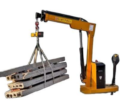 Household Motor Driven Fully Electric Telescopic Jib Crane Compact Single Arm Mini Lifting Equipment for Indoor