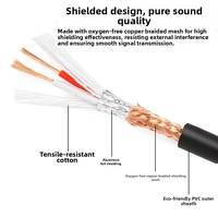 Cable de Micrófono Mindpure HiFi de 3 Metros, XLR de 3 Pines, Chapado en Oro, Blindado con Lámina de Aluminio, Macho-Hembra, Revestimiento de PVC de Alta Calidad, para Estudio de Audio
