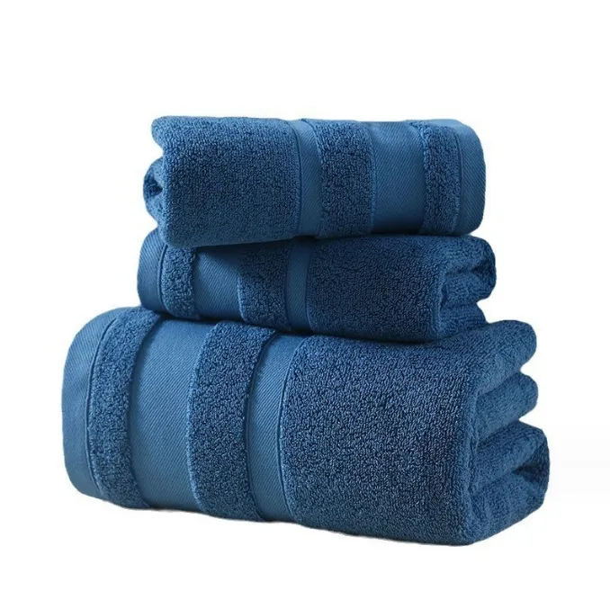 100 % baumwolle haus hochzeit geschenk handtuch-set gesicht handbad handtuch feste farbe handtuch-set