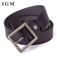 Ceinture en cuir véritable imprimé et gaufré de luxe pour homme, classique et durable, de haute qualité, 3,8 cm