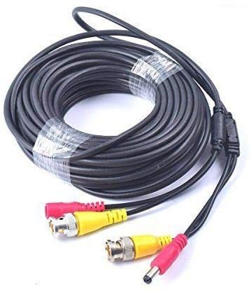2 In1 BNC Video Power DC Extension Cable for CCTV Security Camera Home Surveillance Closed Circuit TV System
