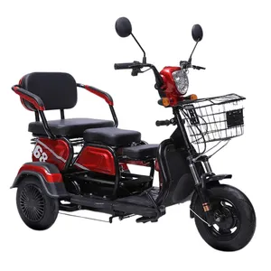 Triciclo eléctrico chino para adultos, triciclo de carga de 3 ruedas, neumáticos anchos, 750w/500W