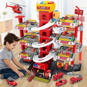 Circuit de Voiture Électrique pour Bébés, Parking à Sept-Neuf Étages, Assemblage Élévateur, Plastique, Échelle 1:5, Piles Alcalines AA - Product Image 1