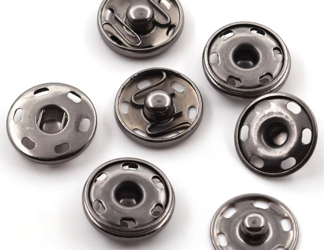 Metal Fastener Hardware Hidden Button Woolen Coat Button Alloy Copper Letter Snaps