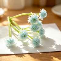 Accessoire capillaire minimaliste en plastique, fleur artificielle de gypsophile, faite à la main, pour couronne de cheveux DIY, écologique, pour usage extérieur