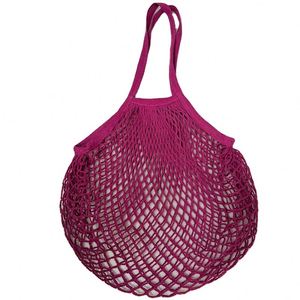 Bolsa de Compras de Malla de Algodón Reutilizable Ecológica, Bolsa de Red para el Mercado Ecológico para Frutas y Verduras - Product Image 1